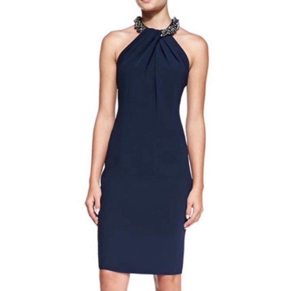 Carmen Marc Valvo Dresses & Skirts - Carmen Marc Valvo Embellished Cocktail Dress Size 2